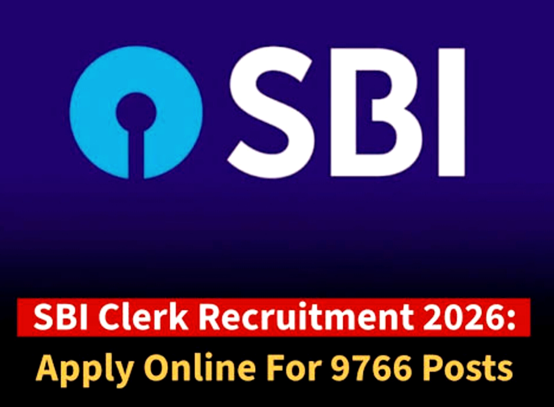 SBI Clerk Recruitment 2026